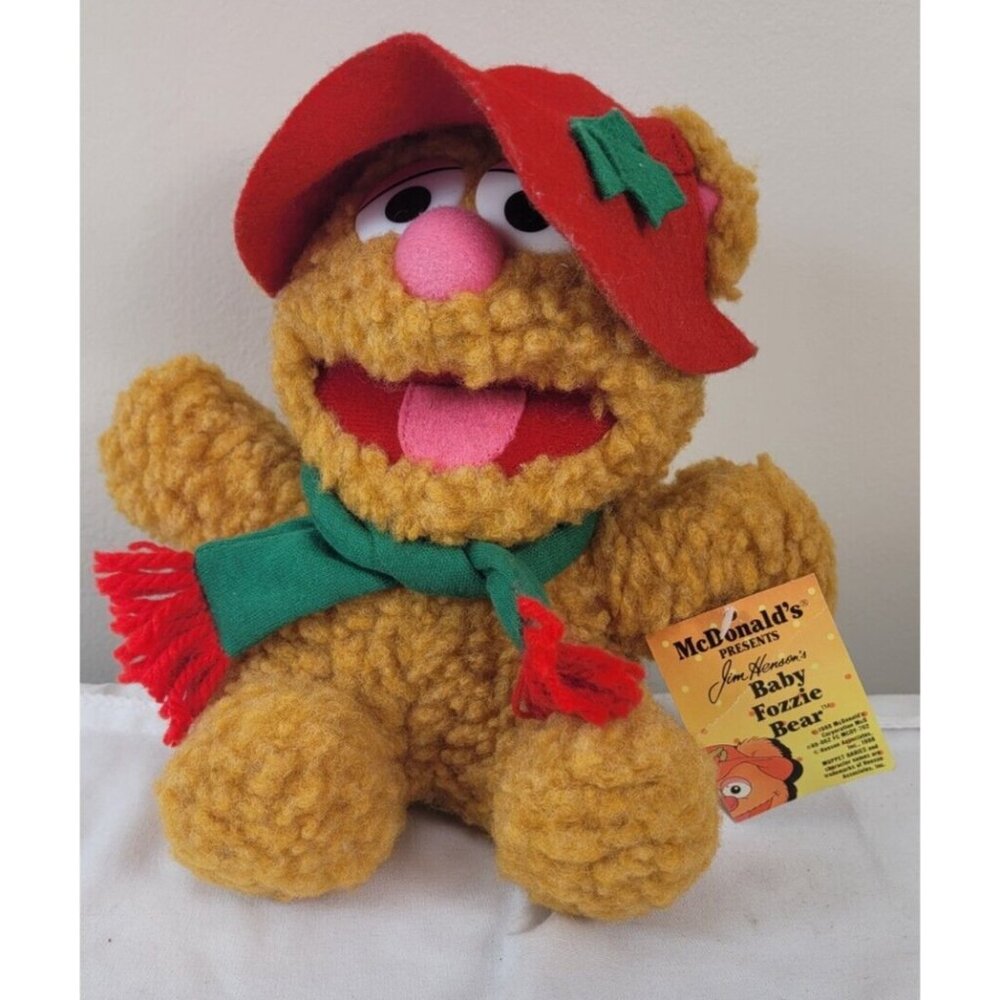Baby Fozzie Bear 1987 Plush Toy Vintage Muppets Stuffed Simon Marketing Henson